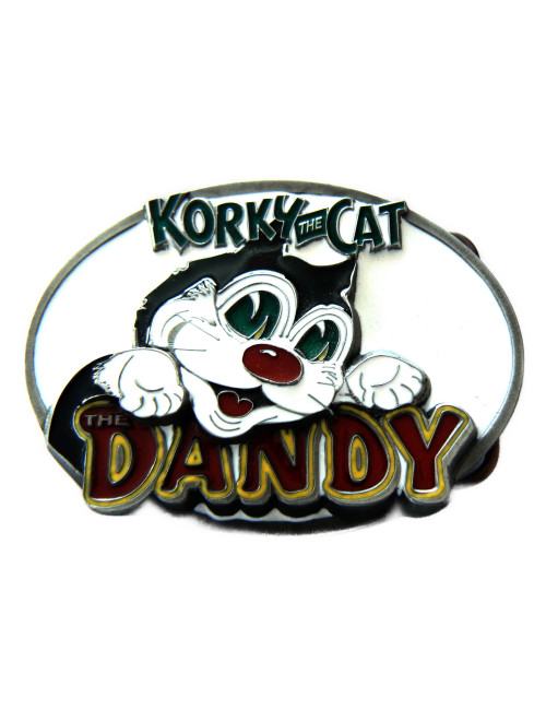 Korky Cat Dandy  Belt Buckle