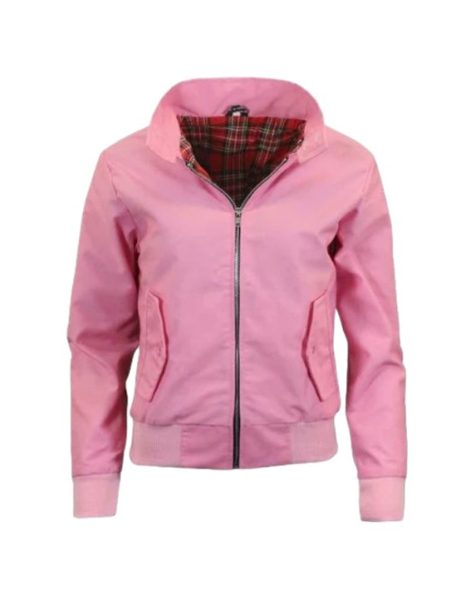 Giacca Harrington classica in stile vintage per donna