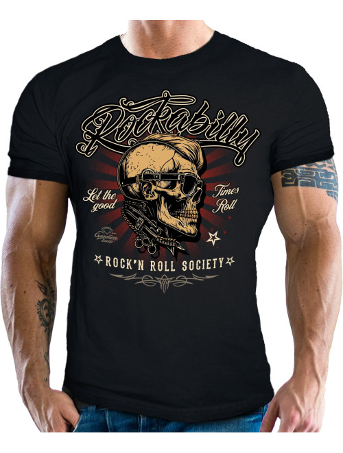 T-Shirt für Rockabilly Fans: Rock'n Roll Society