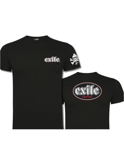 Exile T-Shirt Oval Logo Black