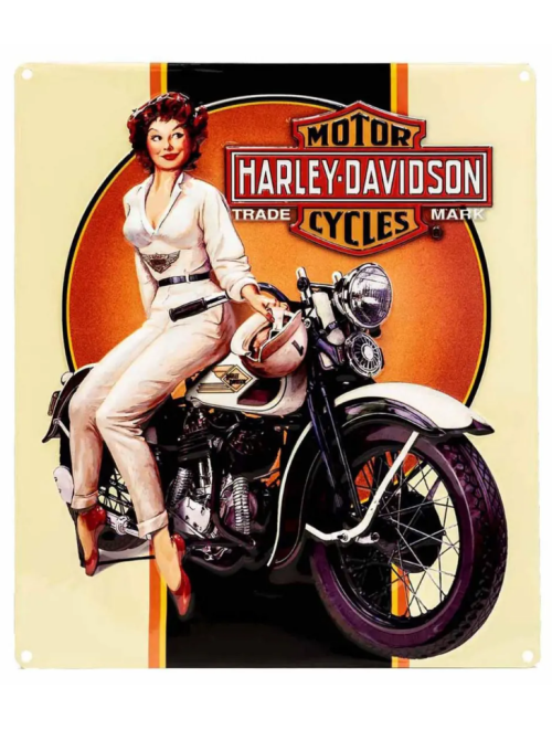 Harley-Davidson Dreaming Babe Tin Sign