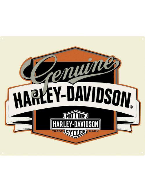Harley-Davidson® Genuine H-D Banner Tin Metal Sign