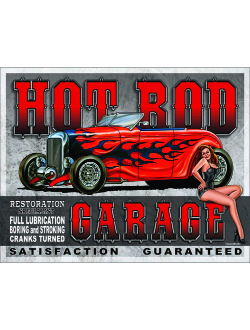 Nostalgic Tin Sign – Legends – Hot Rod Garage