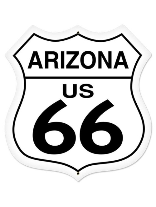 Retro Arizona Route 66 Shield Metal Sign 37 x 37 cm