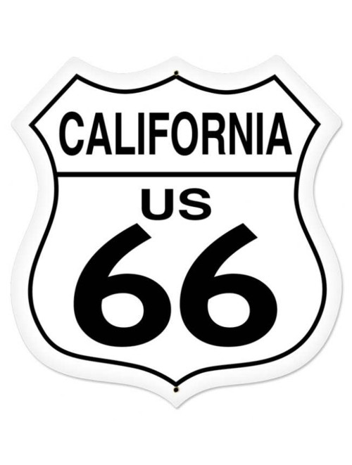 Retro California Route 66 Shield Metal Sign 37 x 37 cm