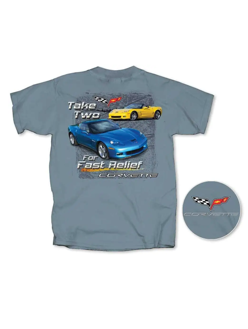 Corvette C6 T-Shirt, Take Two For Fast Relief, Grand...