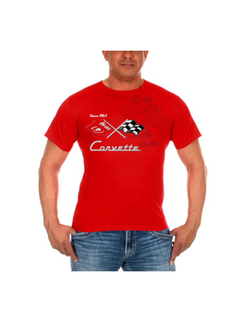 Chevy Corvette Collage Logo T-Shirt