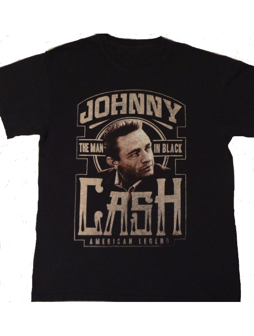 Johnny Cash T-SHIRT SCHWARZ