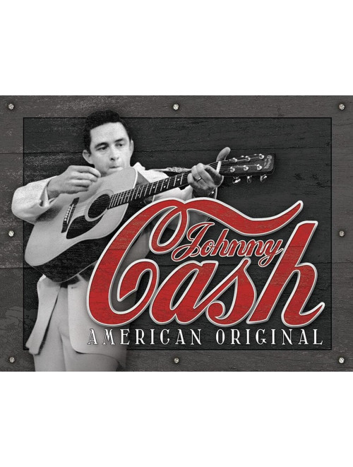 Johnny Cash, decorazione murale vintage nostalgica