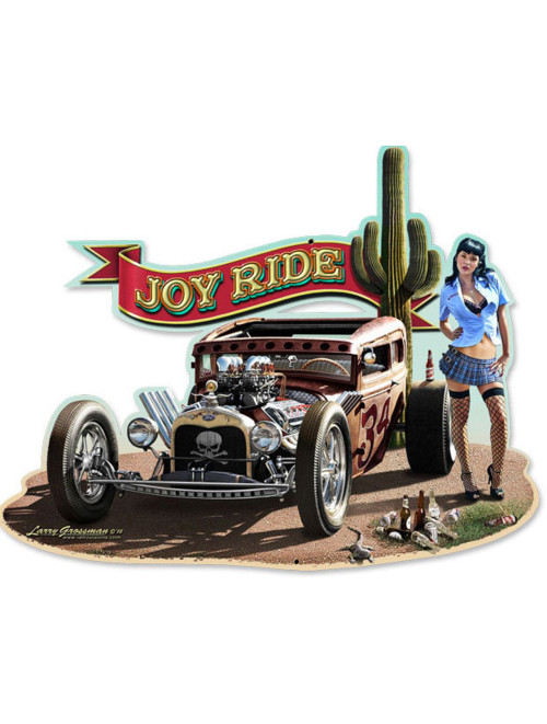 Joy Ride Mild CUT-OUT Custom Shape Metal Sign