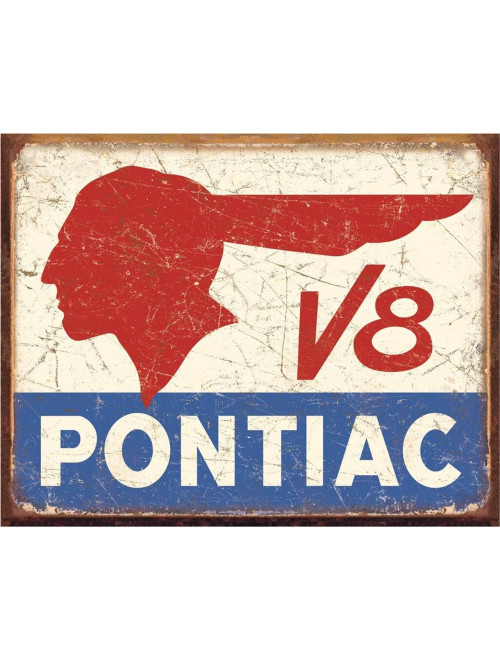 Pontiac V8  Metal Sign