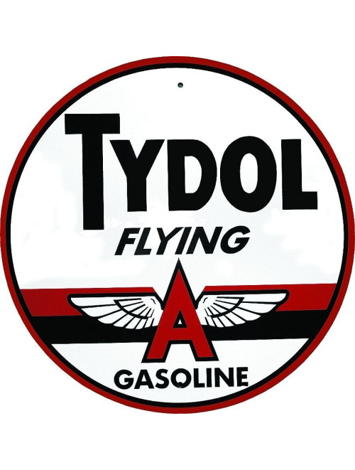 Tydol Gasoline  Round   Metal Sign