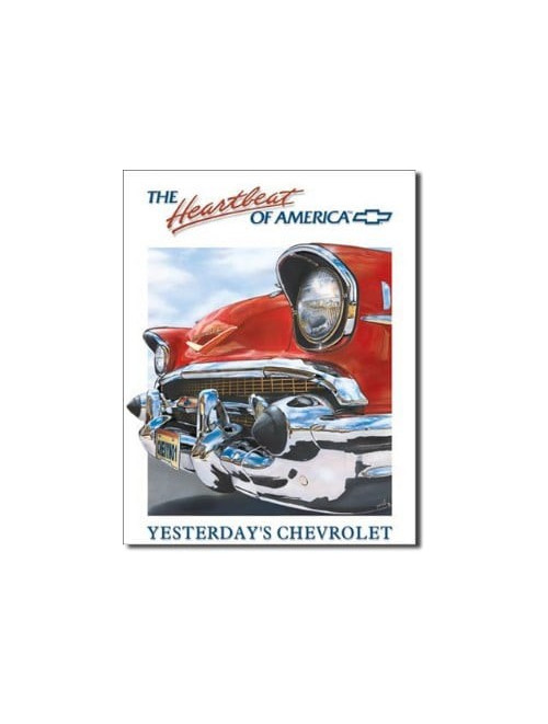 Chevy Heartbeat of America Tin Sign