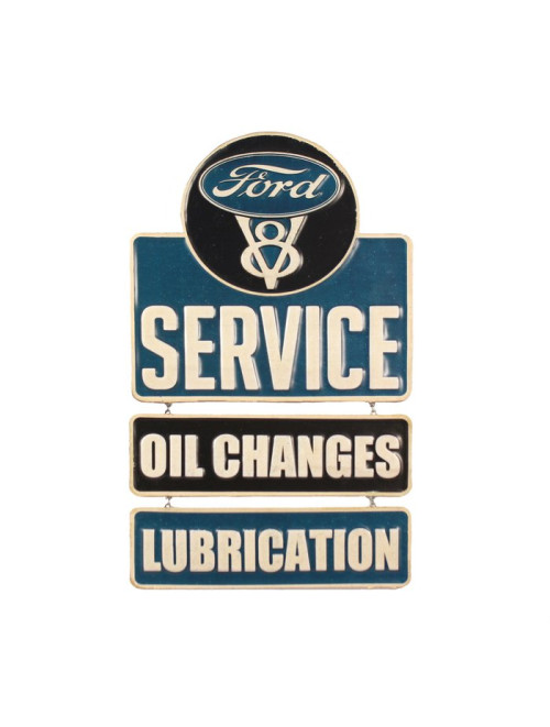Open Road Brands Ford Service Linked Hanging Tin Sign