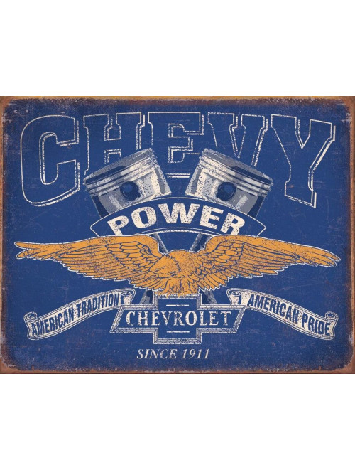 Chevy Power Blechschild