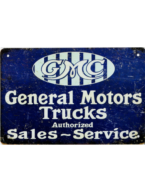 Tin Sign Retro Vintage  GMC