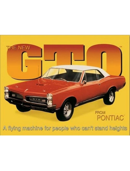 Tin Sign Pontiac GTO